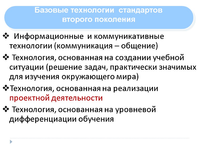 Информационные  и коммуникативные технологии (коммуникация – общение)  Технология, основанная на создании учебной